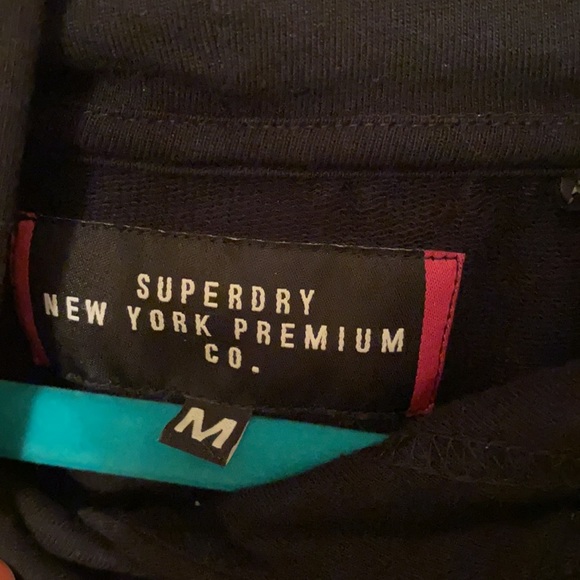 Like new Superdry black hoodie - Picture 3 of 5